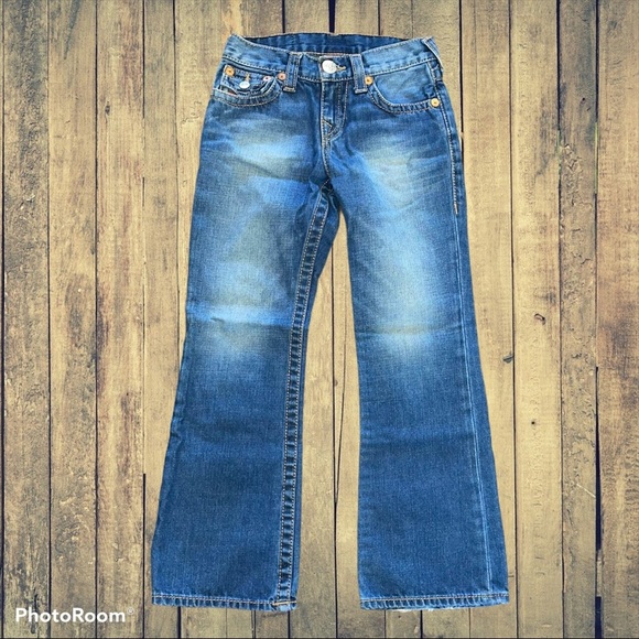 True Religion Girls Size 7 Denim Bootcut Jeans - Picture 1 of 6